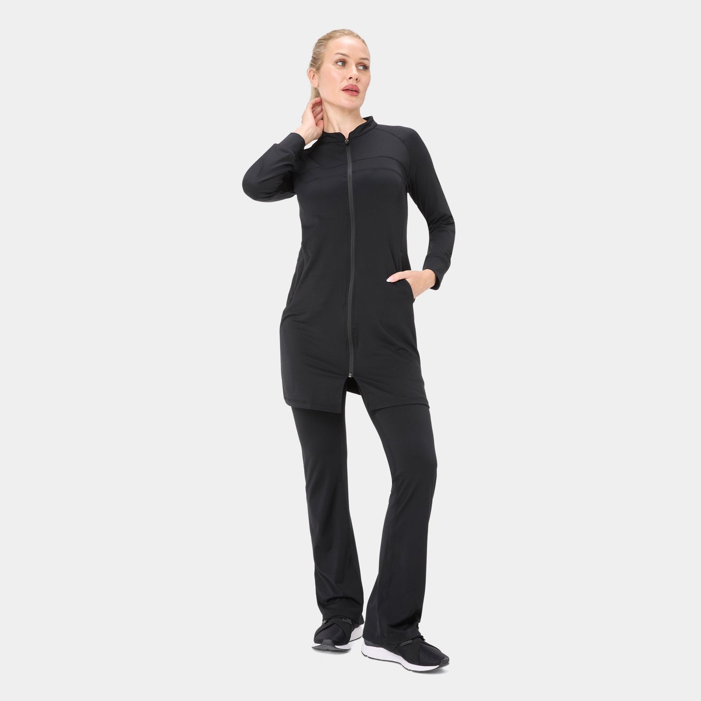 Onyx Raglan Top - War Black