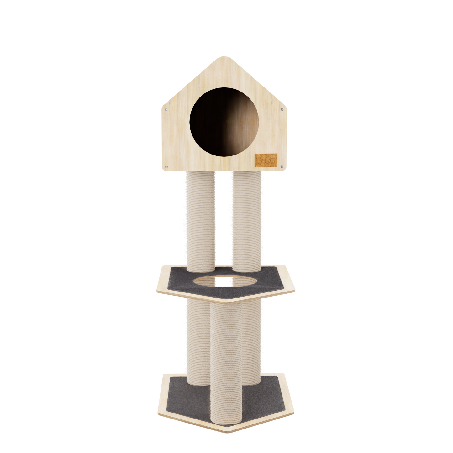 Condo Hideout - 2-Level Deluxe Cat Tree