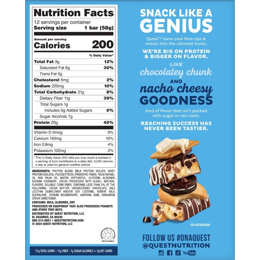 SINGLE Quest OVERLOAD PROTEIN BAR, 58g