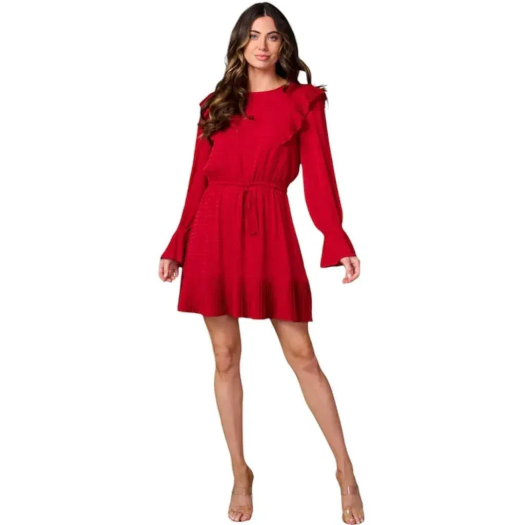 Robe courte manches longues