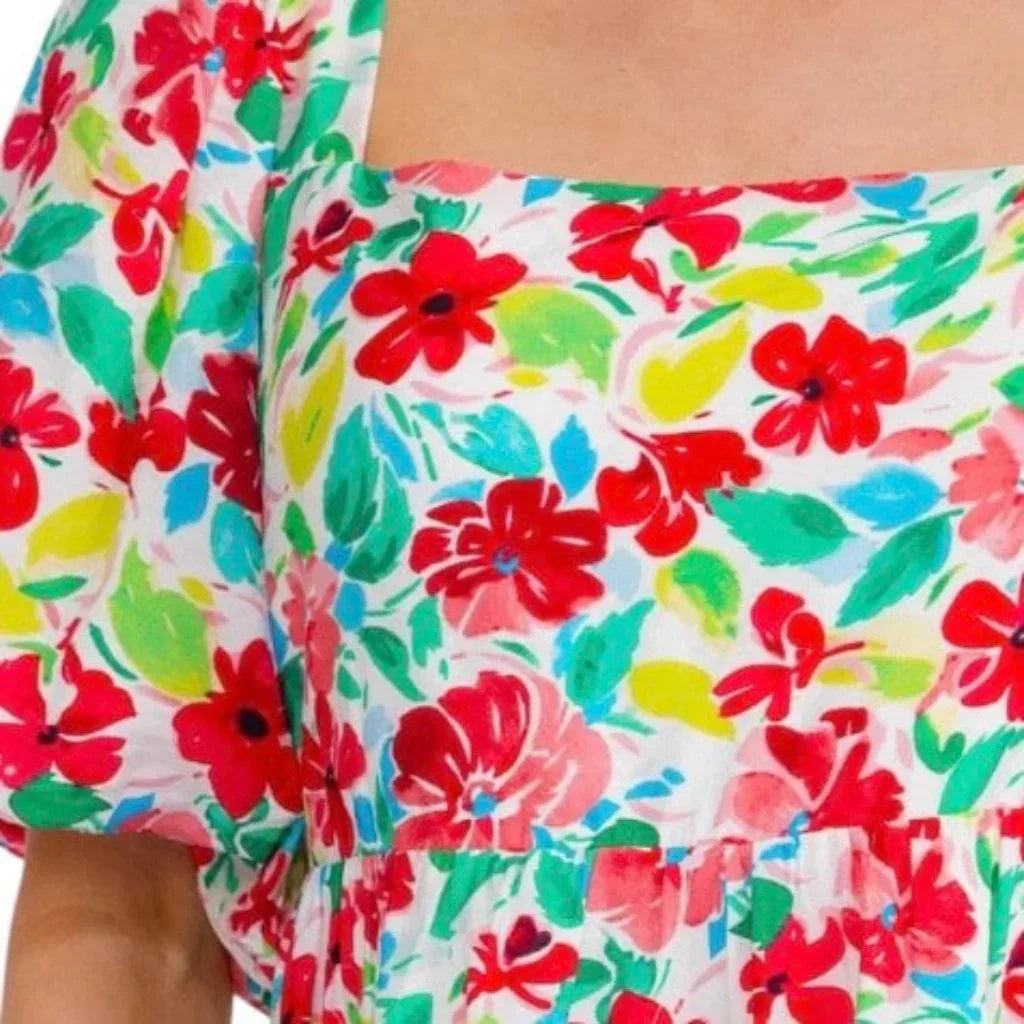 Robe manche bouffante