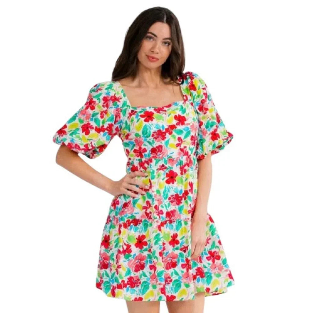 Robe manche bouffante