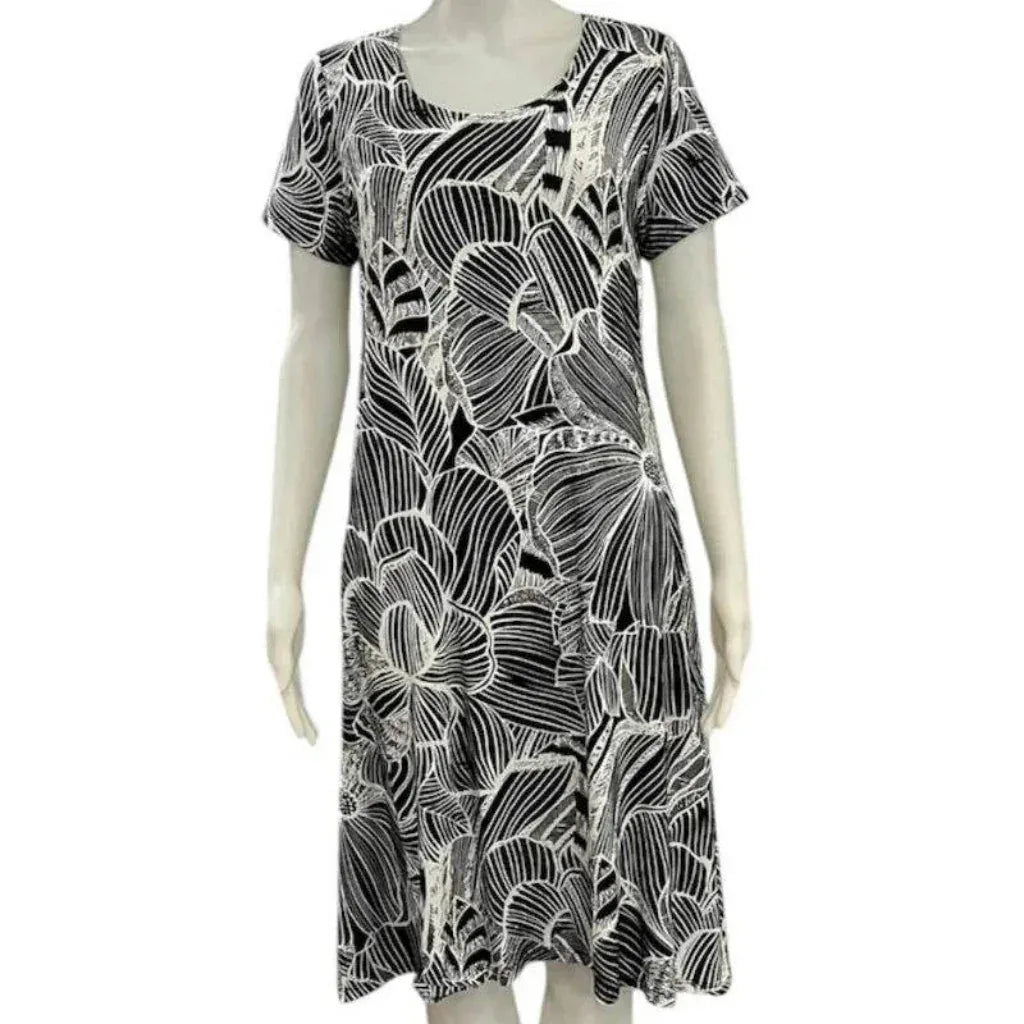 Robe noire et blanche Julia Divina