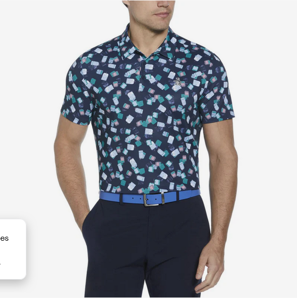 Pete's Travel Tags Print Polo   Style #OGKSF014