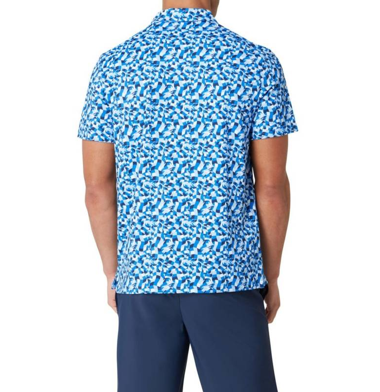 Underwater Mosaic Print Polo   Style#OGKSF027