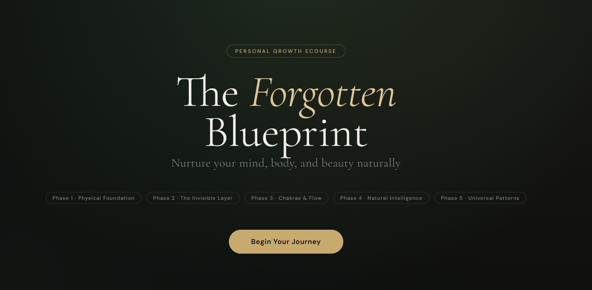 Forgotten Blueprint For Personal Growth - eCourse