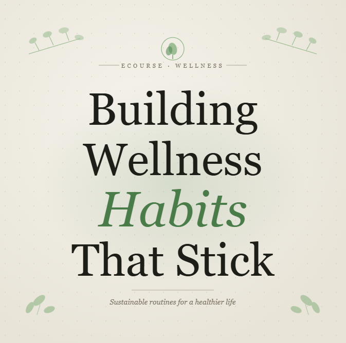 Building Wellness Habits That Stick - eCourse