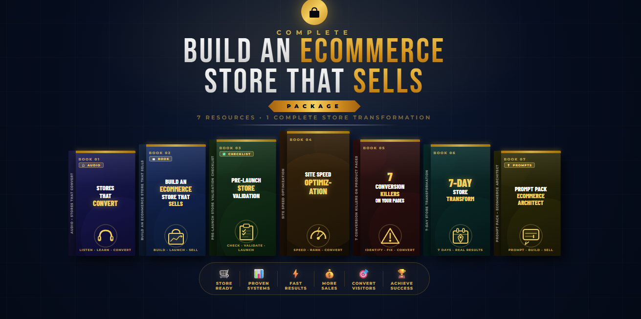 Build an ecommerce store that sells