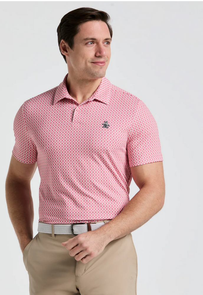 Pete's Bowtie Print Short Sleeve Polo   Style#OGKSF031