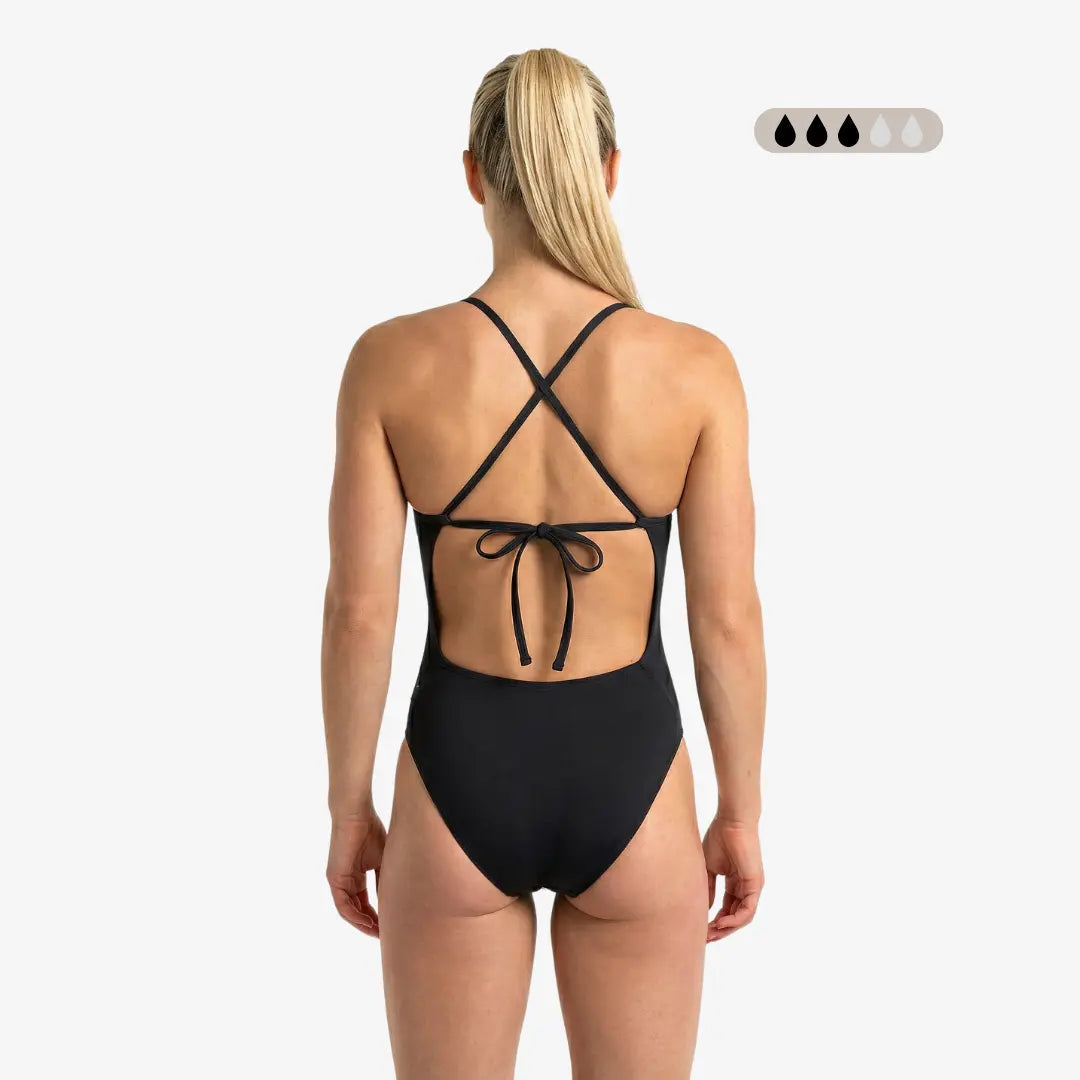 SecureFlo Onyx Tie-Back One Piece Period Swimsuit by Norca