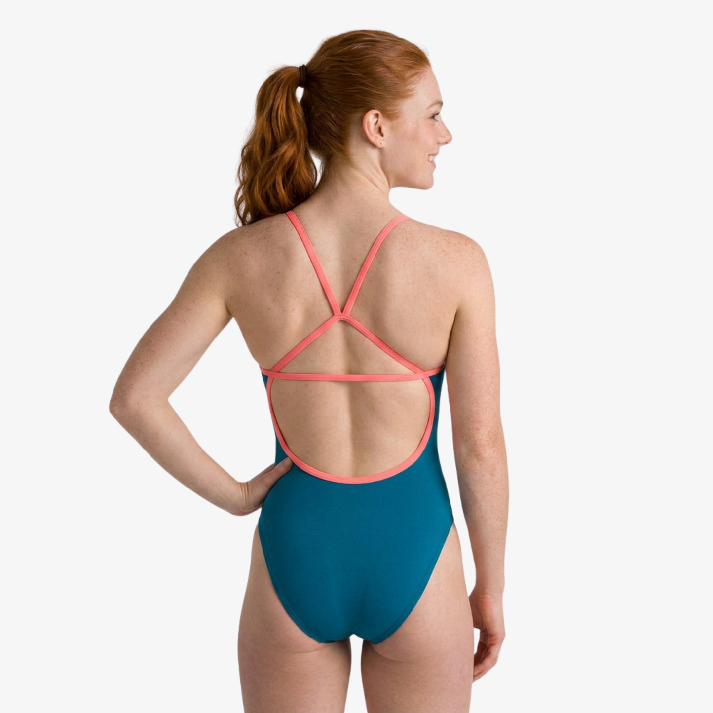 Tropic Open-Back One-Piece Performance Swimsuit by Norca