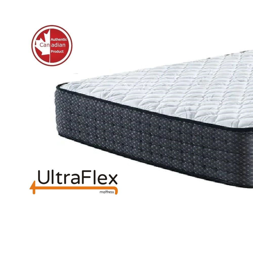UltraFlex® HARMONY Mattress and BoxSpring Set  Orthopedic, Coiled Innerspring Comfort layer Foam Encased, Eco-friendly Hybrid Mattress (Made in Canada)