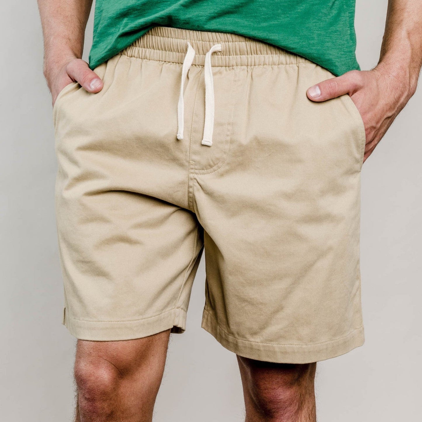 United By Blue Mens Spence Cotton Stretch Athletic Shorts 8" Inseam