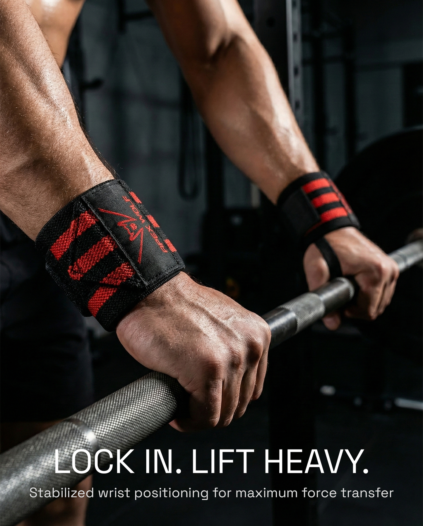 Battle Wrap Wrist Straps (Pair) - Red