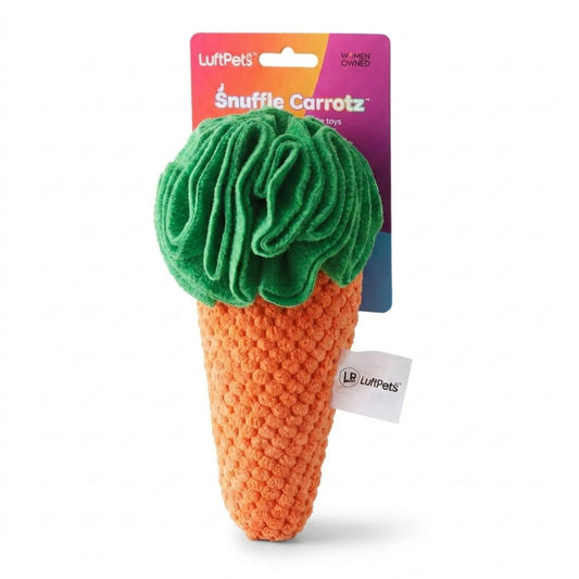 Carrot Sniff Toy - Squeaky & Plush Snuffle Mat for Dogs & Small Pets