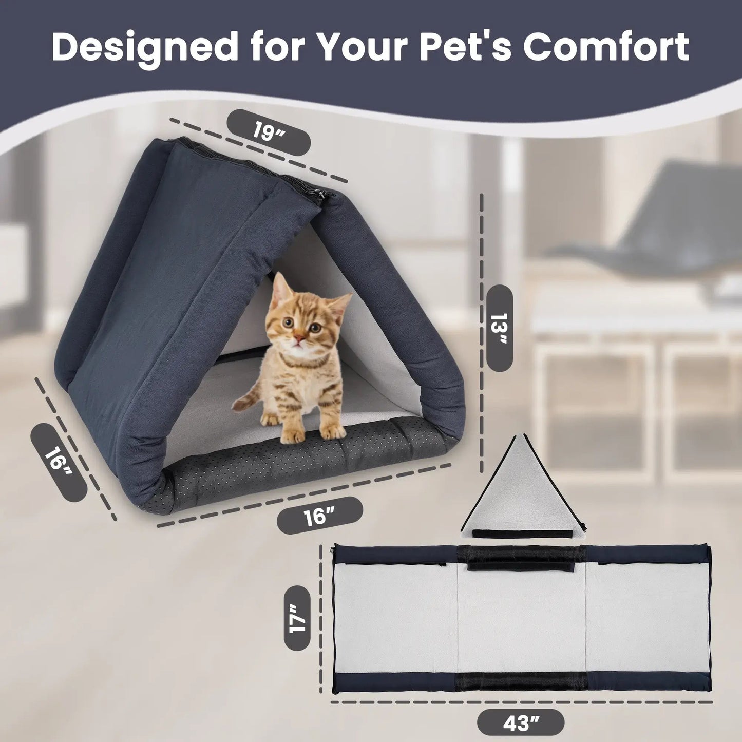 The "No-Trap" Convertible Rabbit Bed & Tunnel