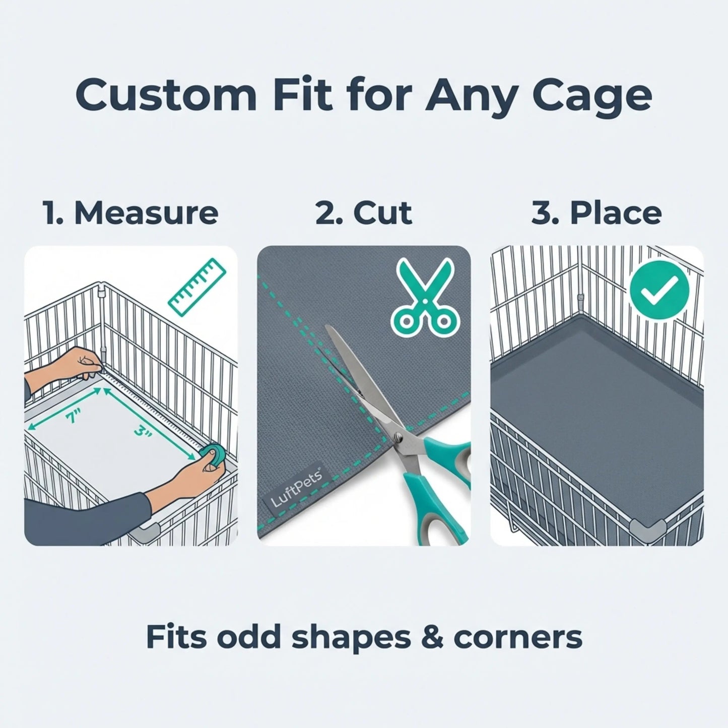 Rabbit Cage Lining – Durable-Waterproof- 18"x79"