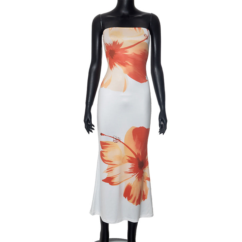Women’s Summer Tube Top Dress – Casual Strapless Vacation & Beach Dress