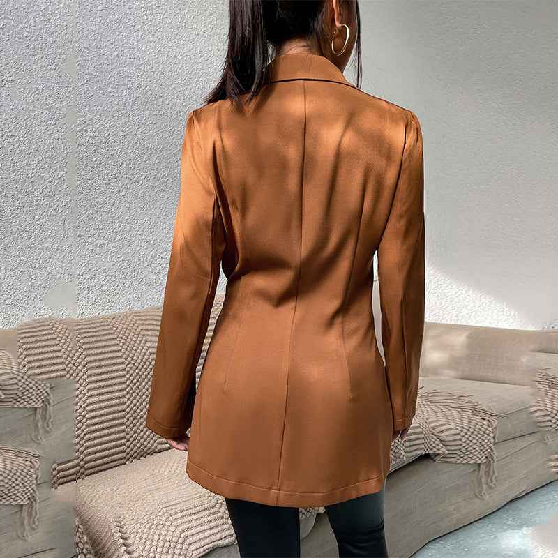 Women's Fashion Lapel Slim-Fit Cardigan Suit Jacket