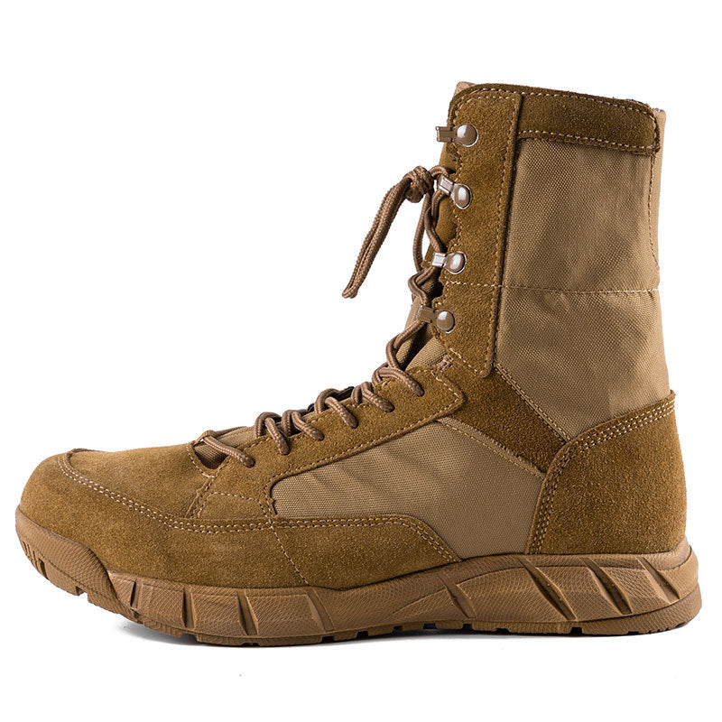 Men’s Outdoor Tactical Combat Boots – Waterproof Hiking & Work Boots with Ankle Support