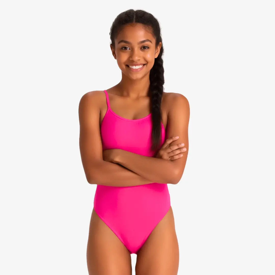 Flamingo Tie-Back One-Piece Training Swimsuit by Norca