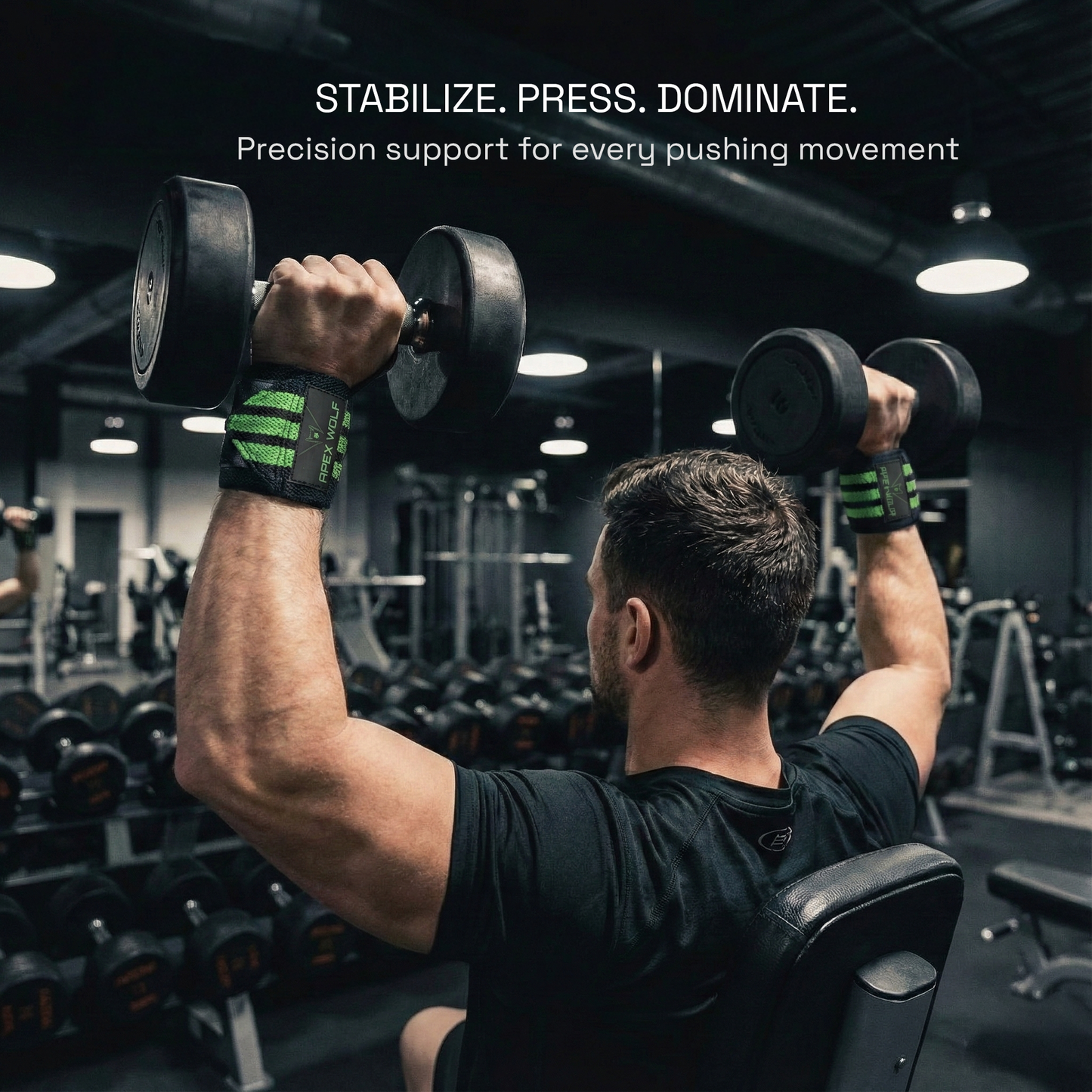 Battle Wrap Wrist Straps (Pair) – Green