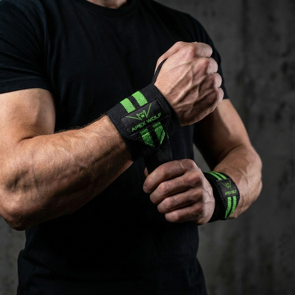 Battle Wrap Wrist Straps (Pair) – Green