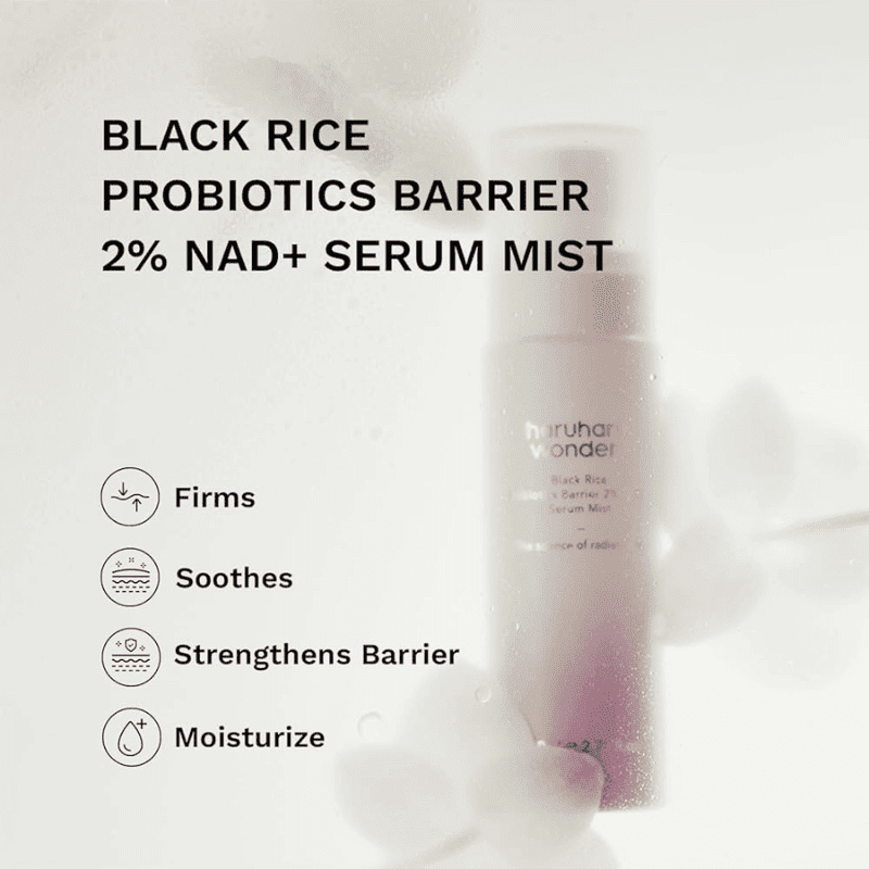 haruharu wonder Black Rice Probiotics Barrier 2% NAD + Serum Mist 80ml