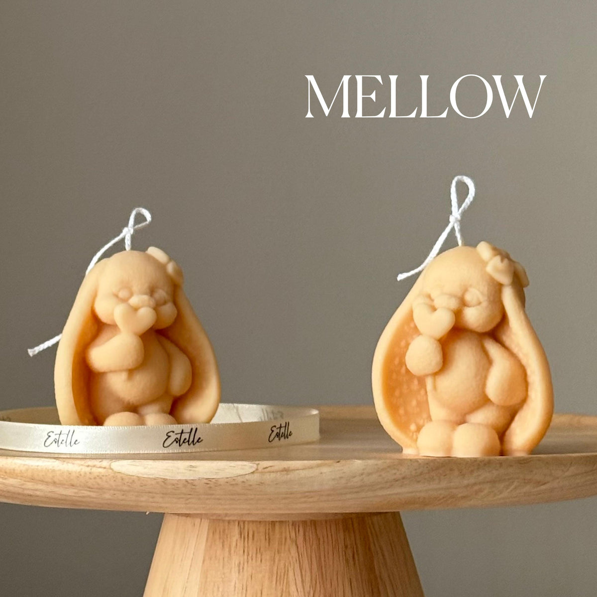 Tiny Bunny Soy Candle: Handmade Easter Decor