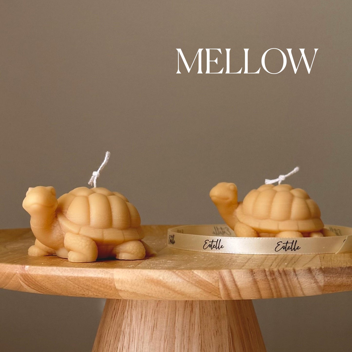 Handmade Soy Turtle Candle: Sculptural Art Gift