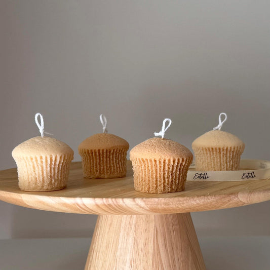 Handmade Cupcake Soy Candle: Trendy Vegan Home Decor