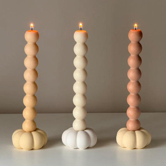 Flower Candlestick Holder: Jesmonite Table Decor
