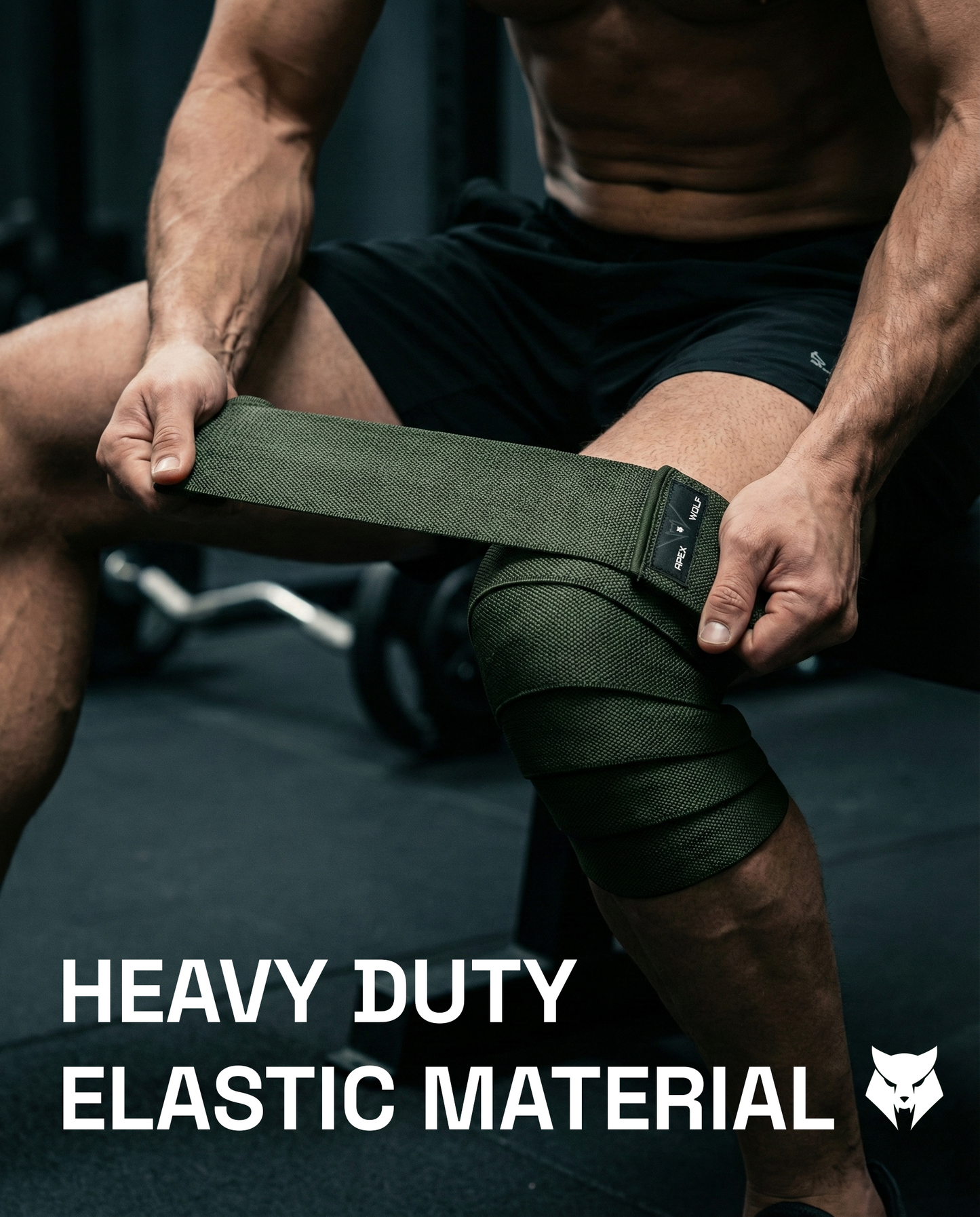 FortiFlex Knee Wraps (Pair) – Tactical Green