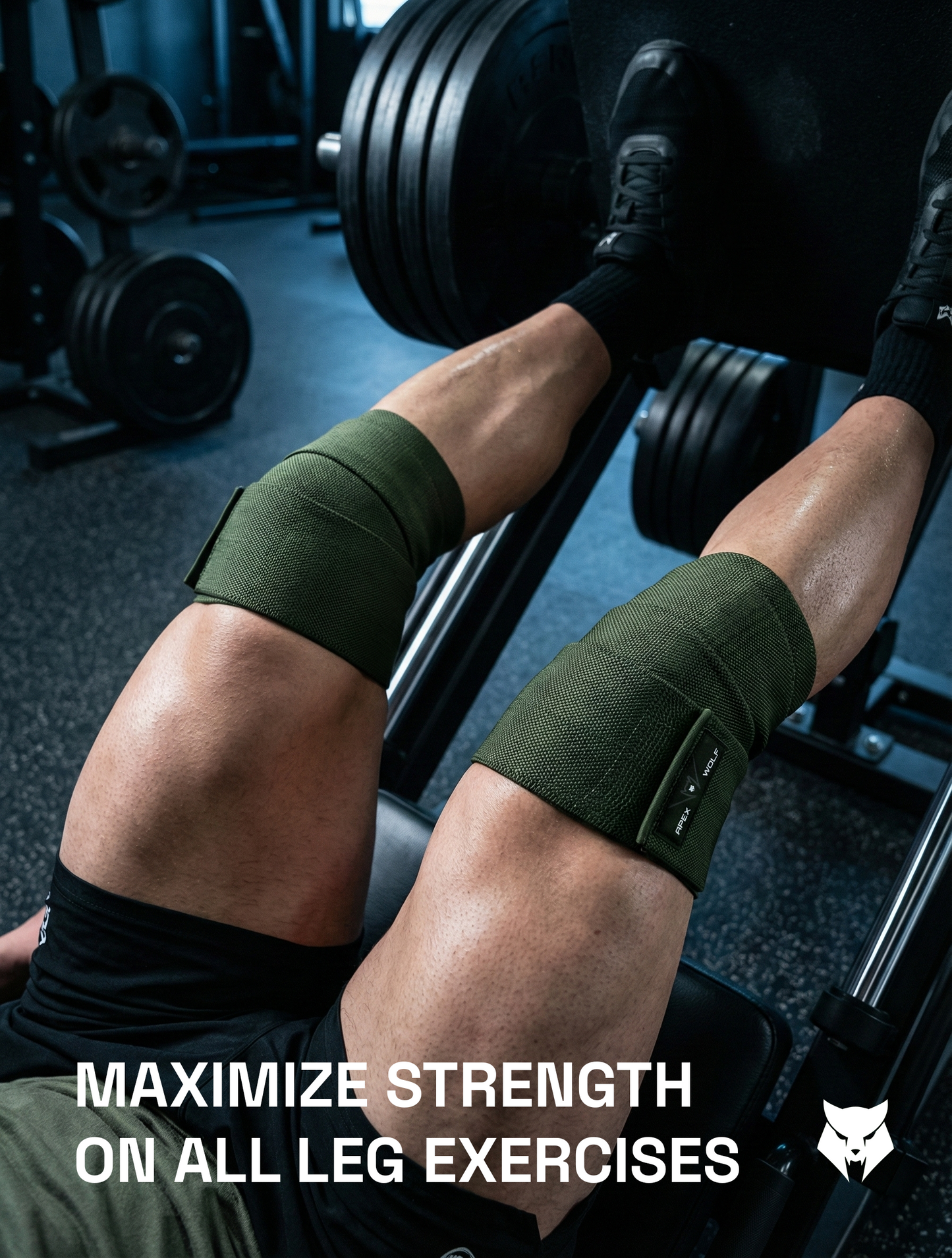 FortiFlex Knee Wraps (Pair) – Tactical Green