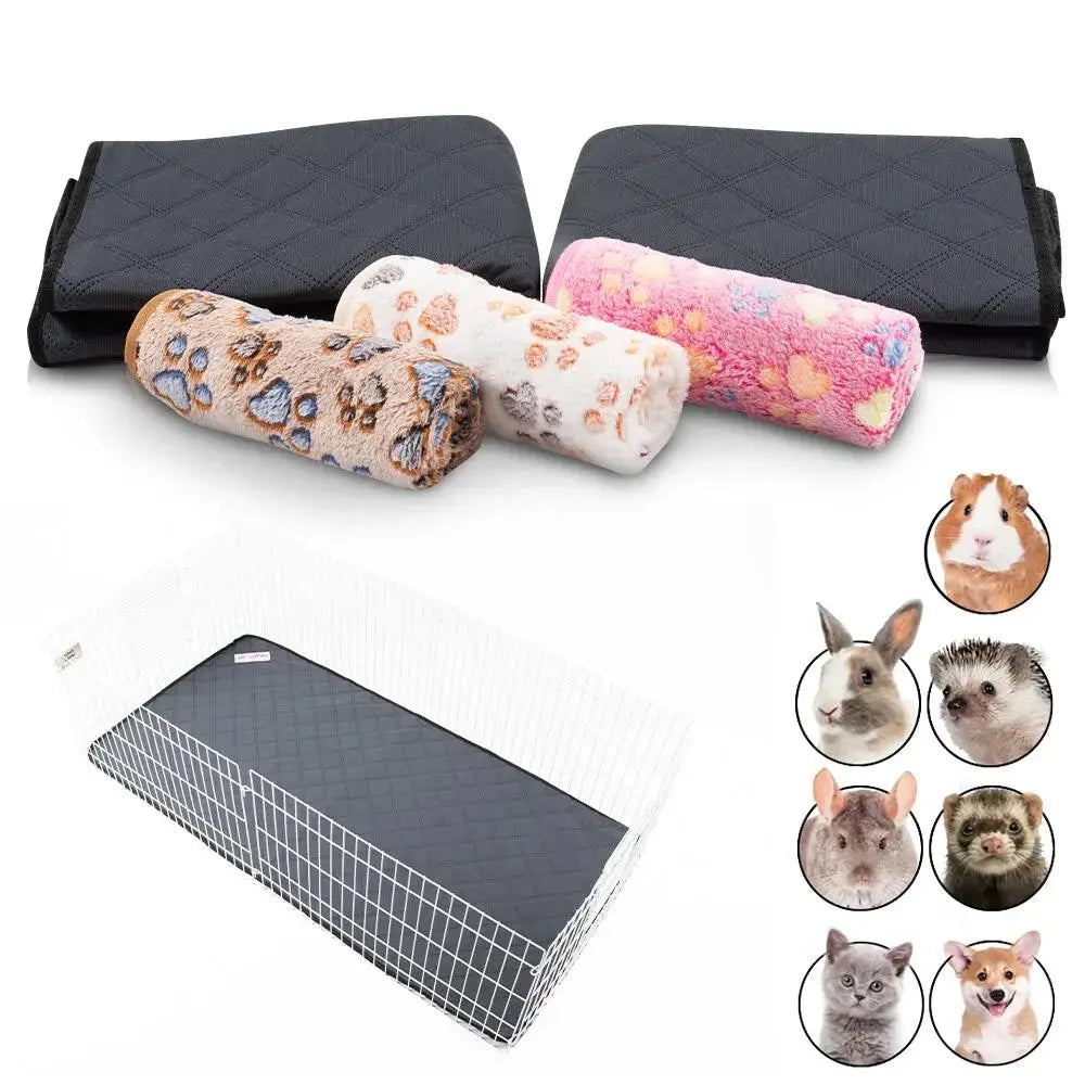 Reusable Rabbit & Guinea Pig Cage Liners  -5-Pcs - for Midwest & C&C 2x4