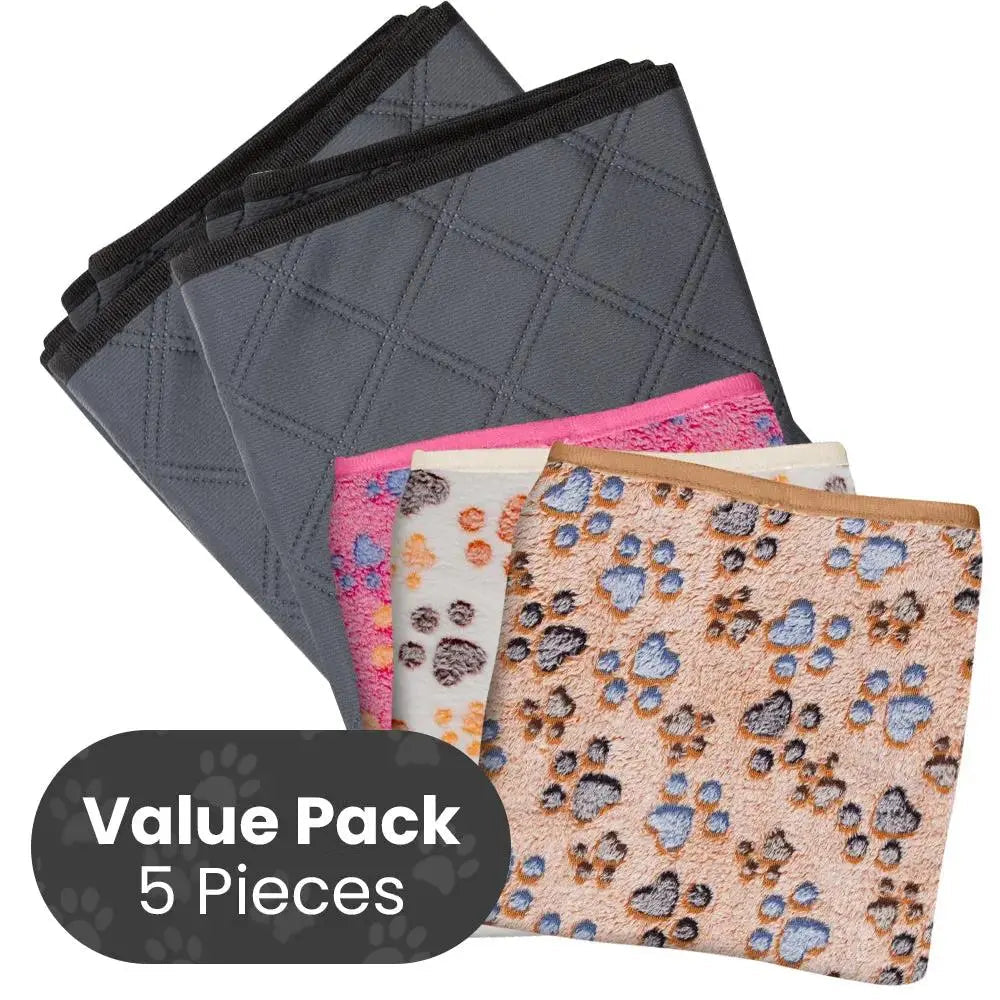 Reusable Rabbit & Guinea Pig Cage Liners  -5-Pcs - for Midwest & C&C 2x4