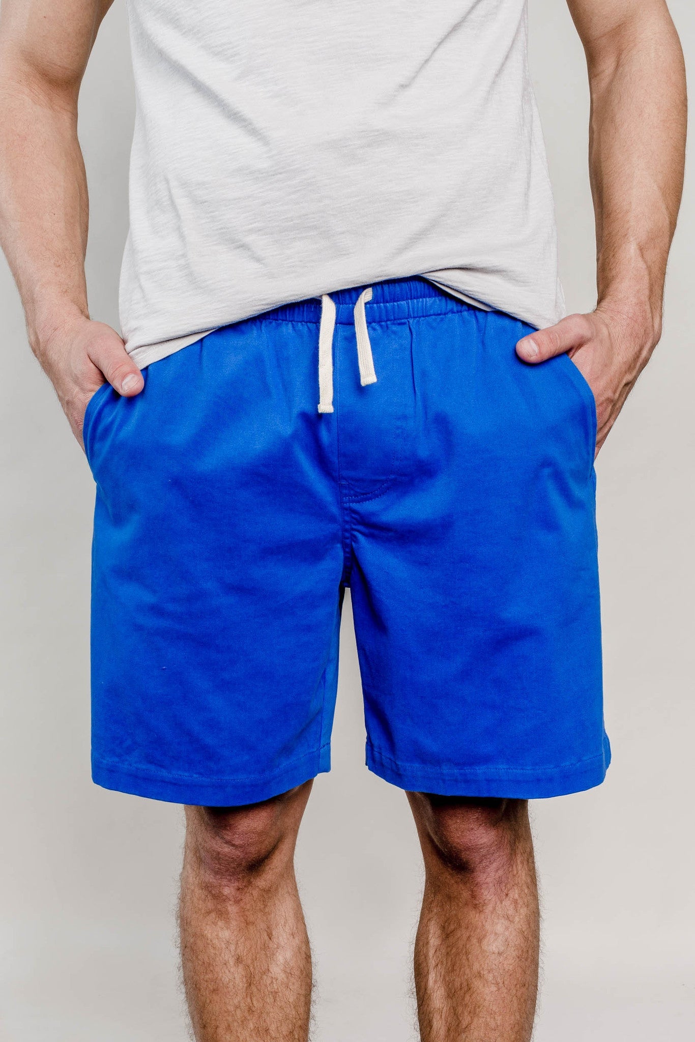 United By Blue Mens Spence Cotton Stretch Athletic Shorts 8" Inseam
