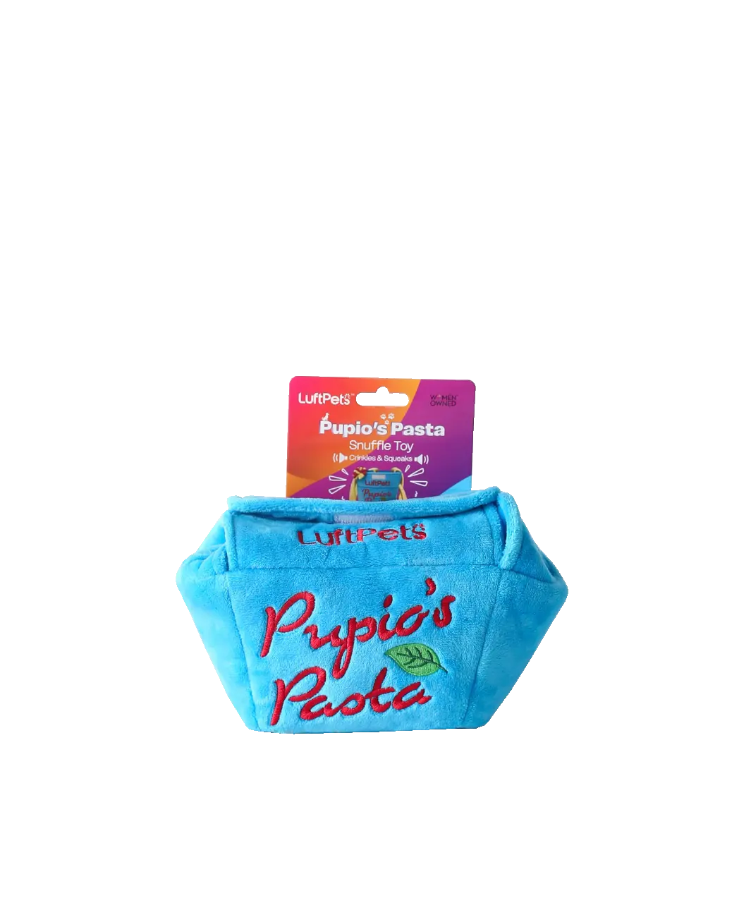 Pupio's Pasta Snuffle Toy —Crinkly & Washable Puzzle for Dogs, Cats, Rabbits, and Small Pets!