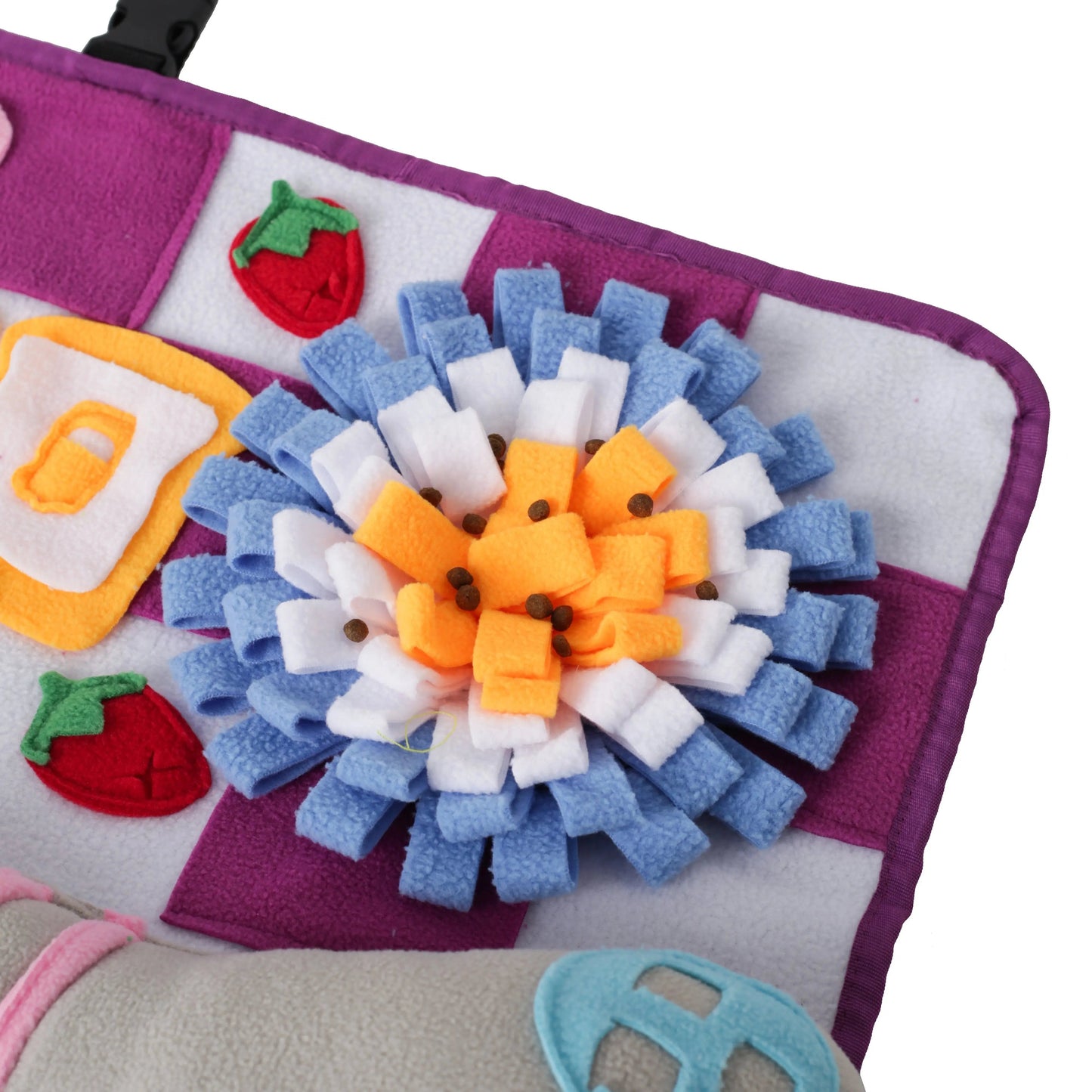 Squeaky Bone Snuffle Mat for Dogs – Interactive Foraging Fun, 24"
