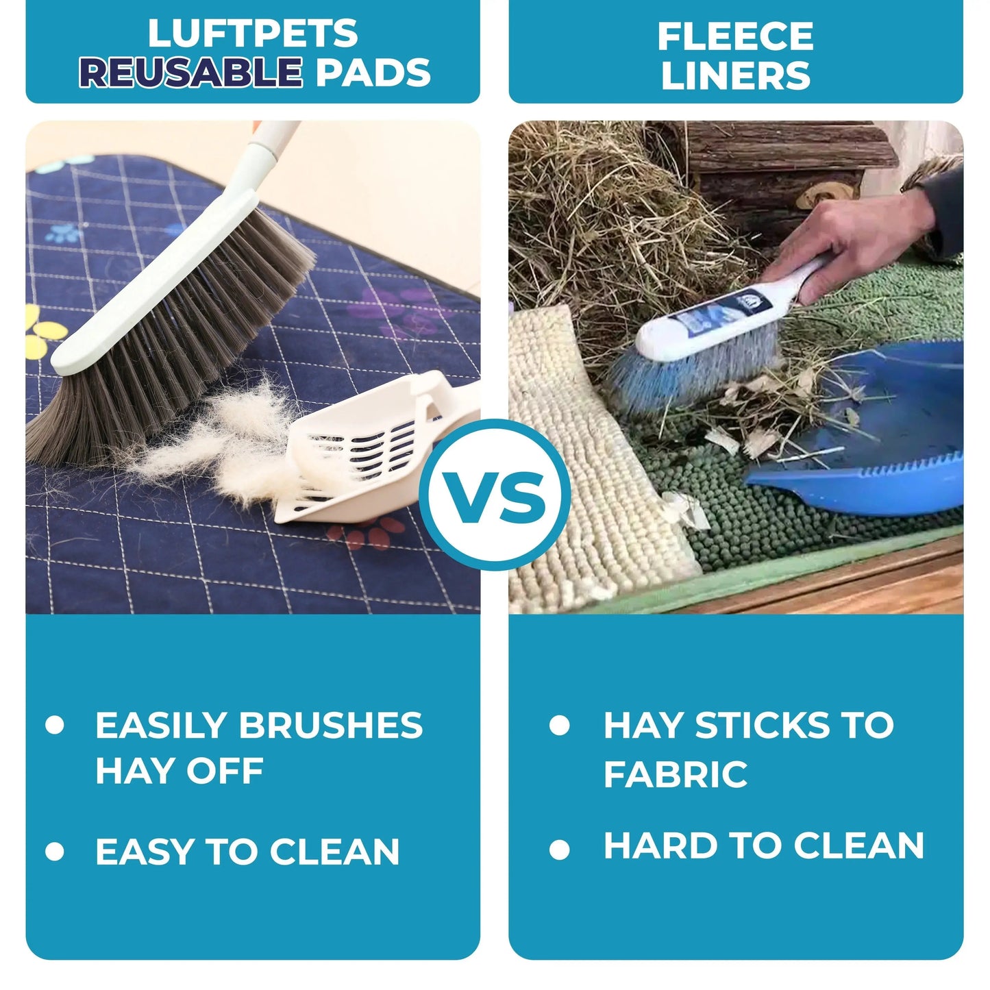 Rabbit & Guinea Pig Cage Liner for MidWest & C&C 2x4 Cages, Washable, Leakproof, Fast Dry