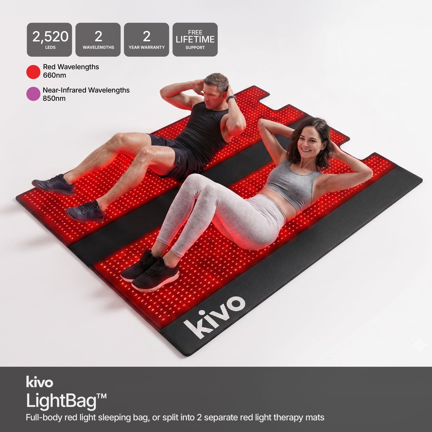 Kivo LightBag / Dual Red Light Mat