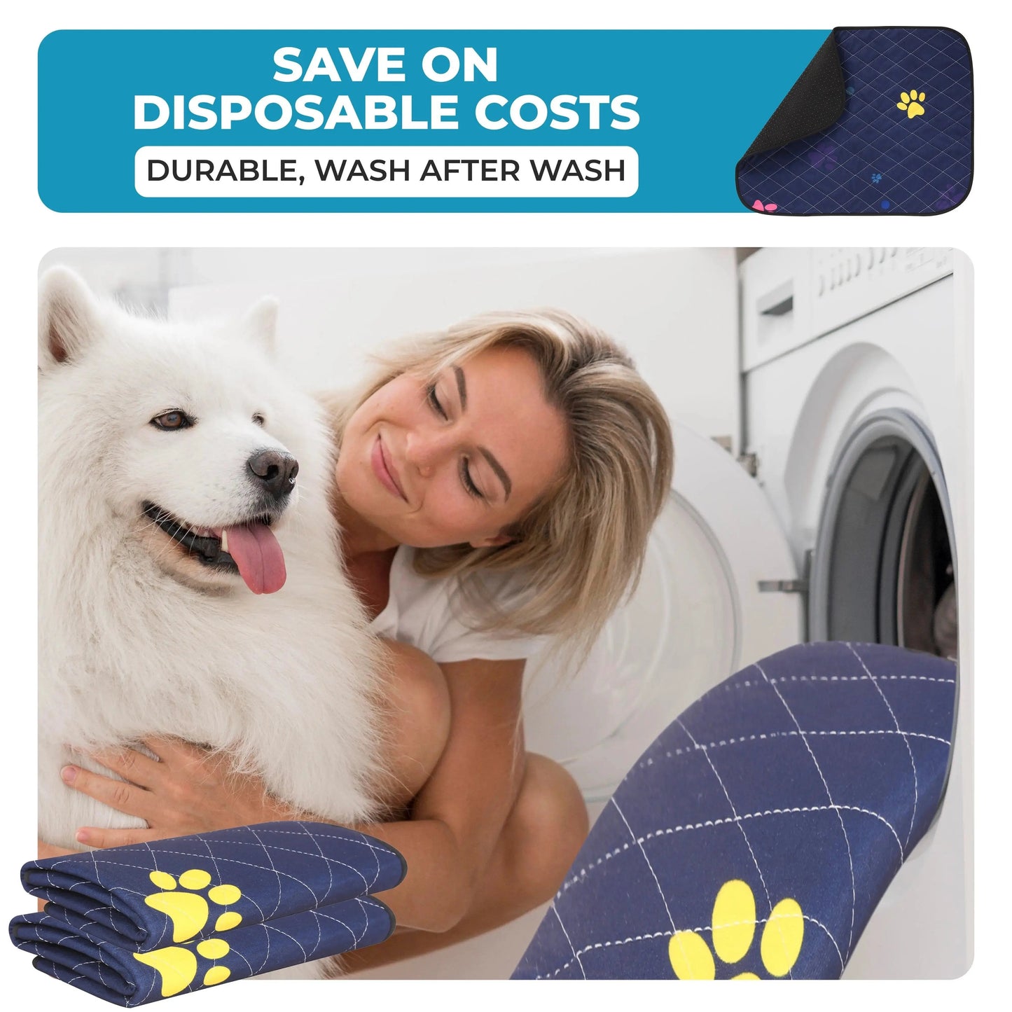 Washable Dog Pee Pads - Super Absorbent & Leakproof Puppy Pads