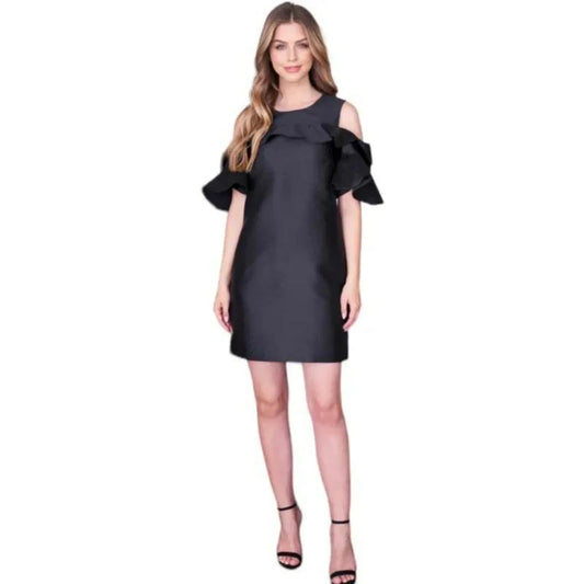 Robe manche cloche noir