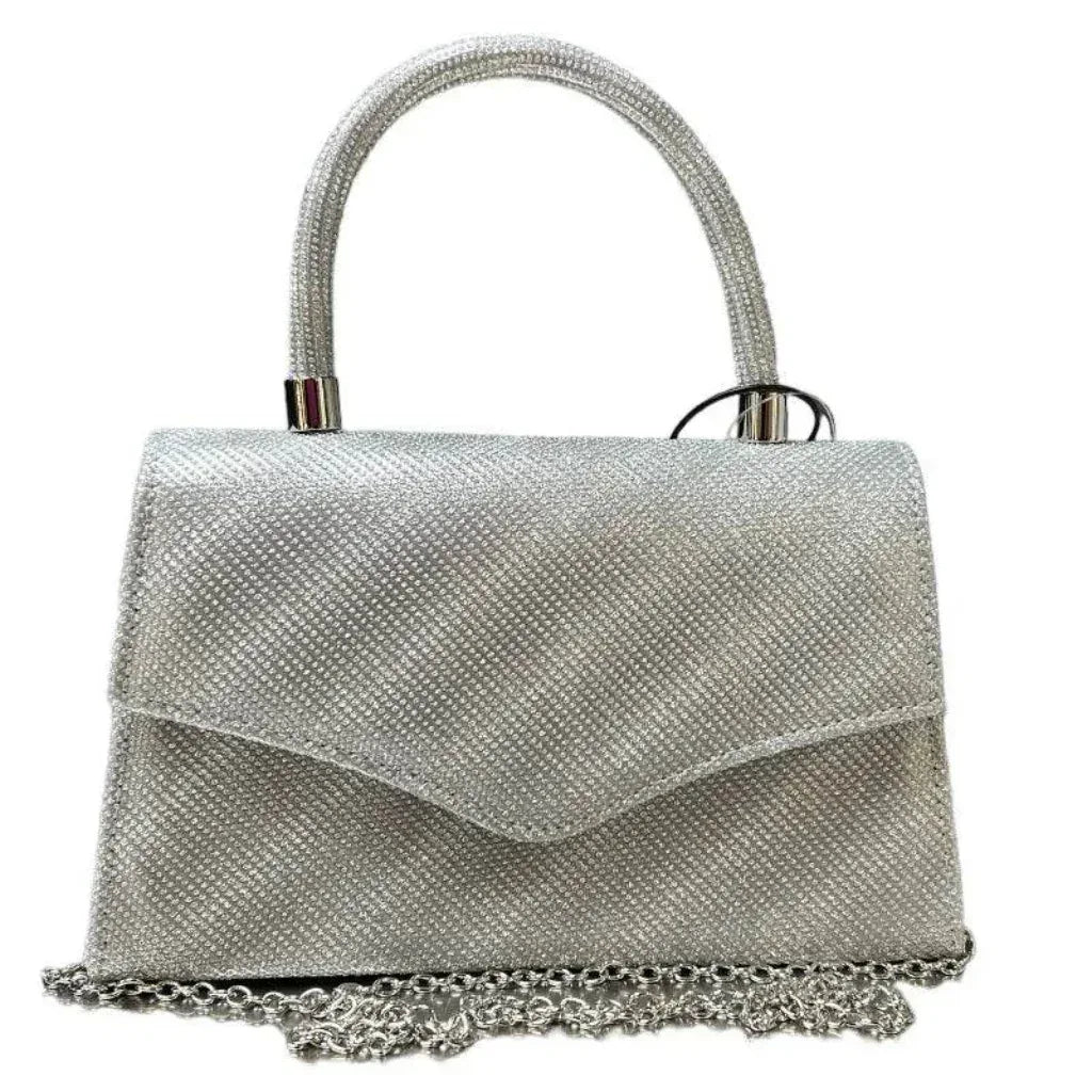 Sac de soirée brillant avec poignée