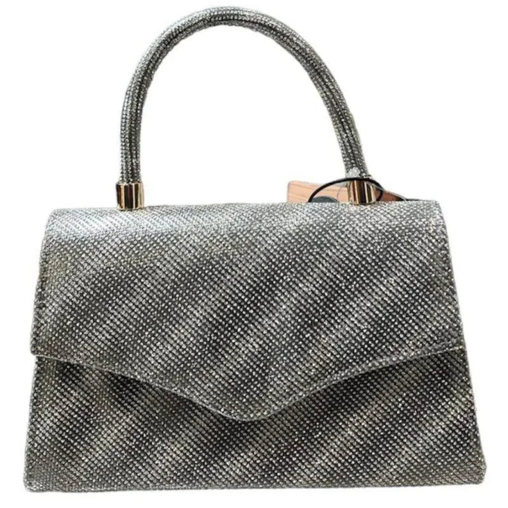 Sac de soirée brillant avec poignée