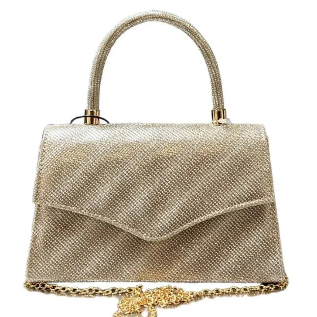 Sac de soirée brillant avec poignée