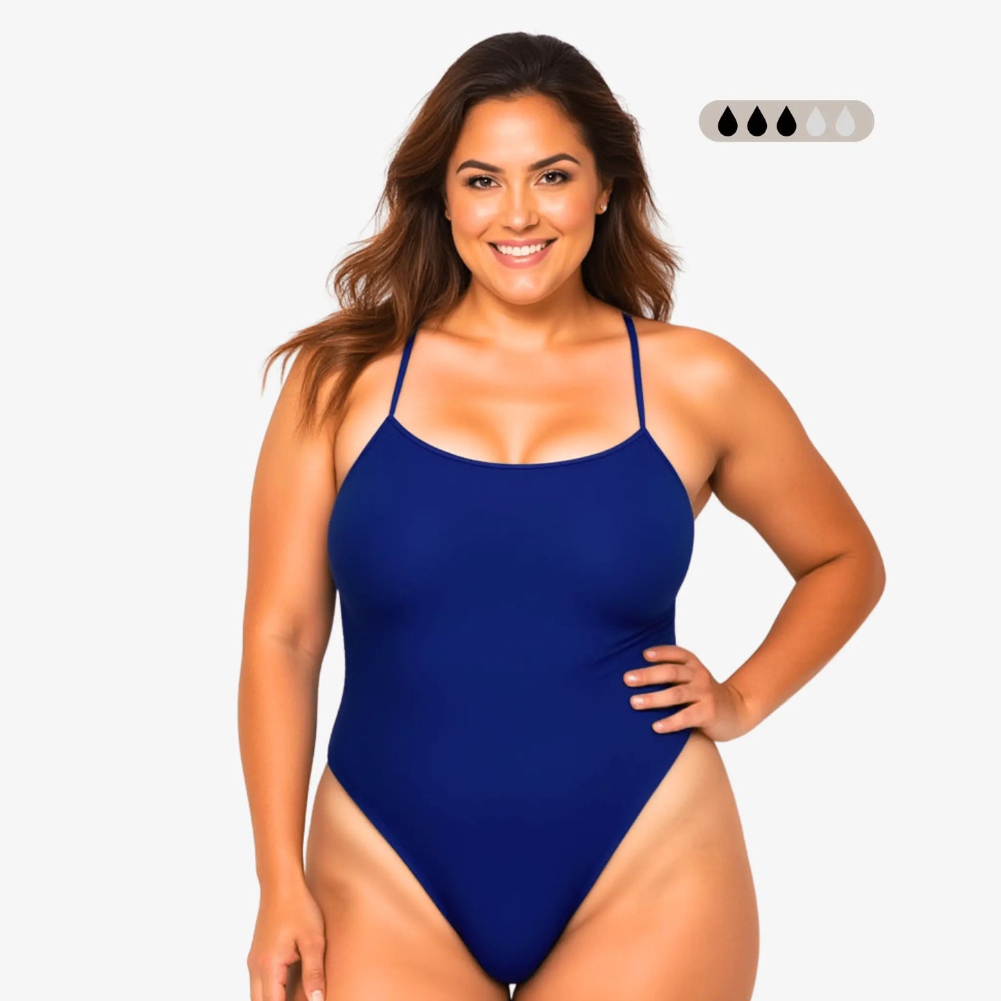 SecureFlo Cobalt Tie-Back One Piece Period Swimsuit by Norca
